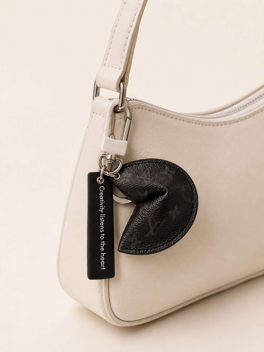 Luxury Black Keychain Charm Lulu Brand New